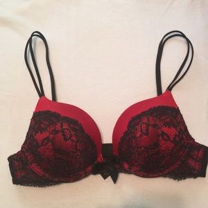 Victoria’s Secret Very Sexy Bra - Red/Black Lace